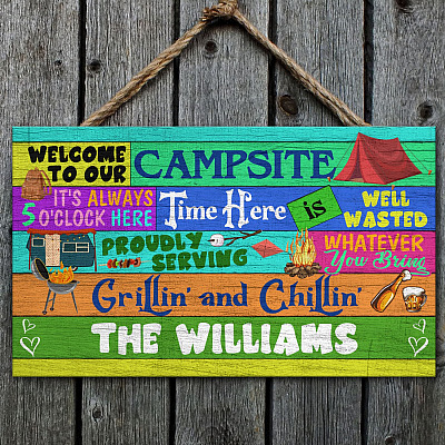 Wooden Door Sign
