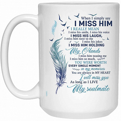 15 oz. White Mug