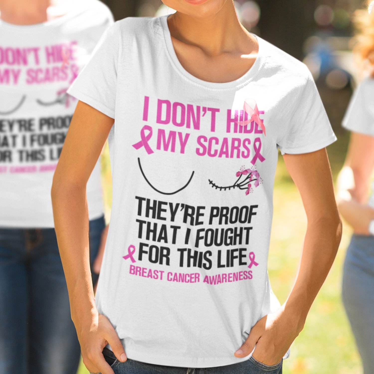8VT. I Don't Hide My Scars Breast Cancer mk2