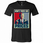 Donald Trump How's Tshirt, Black, V-Neck T-Shirt Donald Trump How's Tshirt, Black, V-Neck T-Shirt