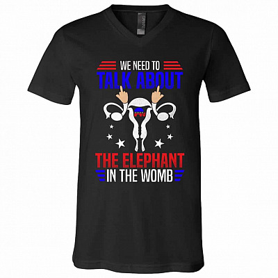 We Need To Talk About The EleShirt, Black, V-Neck T-Shirt