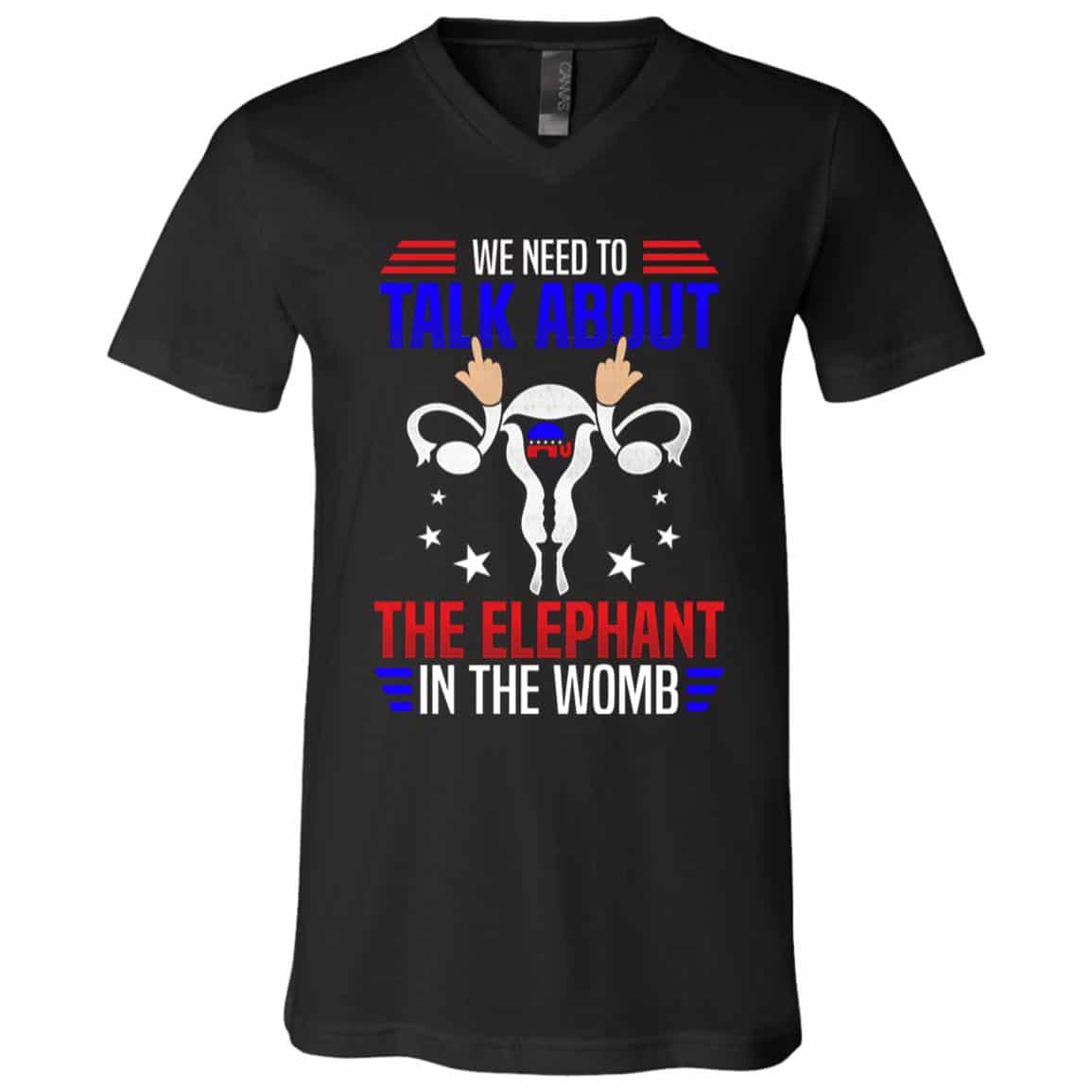We Need To Talk About The EleShirt, Black, V-Neck T-Shirt