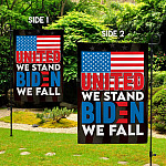 8LV. Biden We Fall (flag) 30x40r Garden Flag Mockup 2 Side
