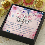You'll Be Missed A Dragonfly Represents Courage Success And Hope Dragonfly Necklace - Gift for Coworker Leaving for New Job