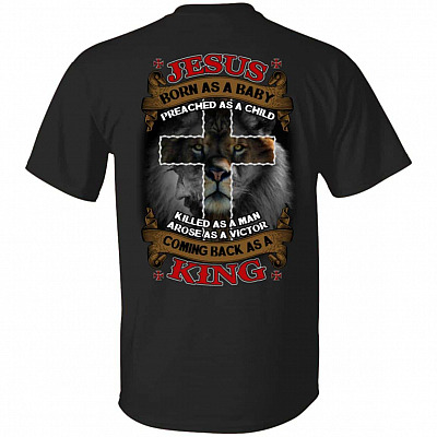 1N.Jesus Born As A Baby, Black, Unisex T-Shirt