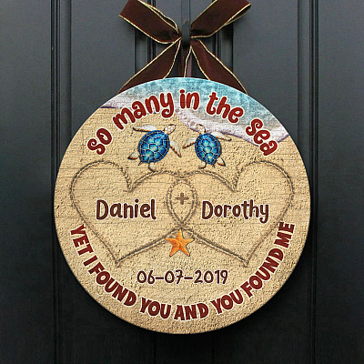 Wooden Door Sign