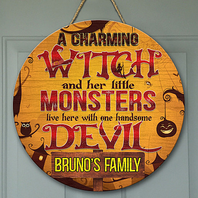 Wooden Door Sign