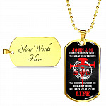 For God So Loved The World That He Gave His Only Begotten Son Dog Tag Pendant Necklace For God So Loved The World That He Gave His Only Begotten Son Dog Tag Pendant Necklace