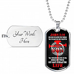 For God So Loved The World That He Gave His Only Begotten Son Dog Tag Pendant Necklace For God So Loved The World That He Gave His Only Begotten Son Dog Tag Pendant Necklace