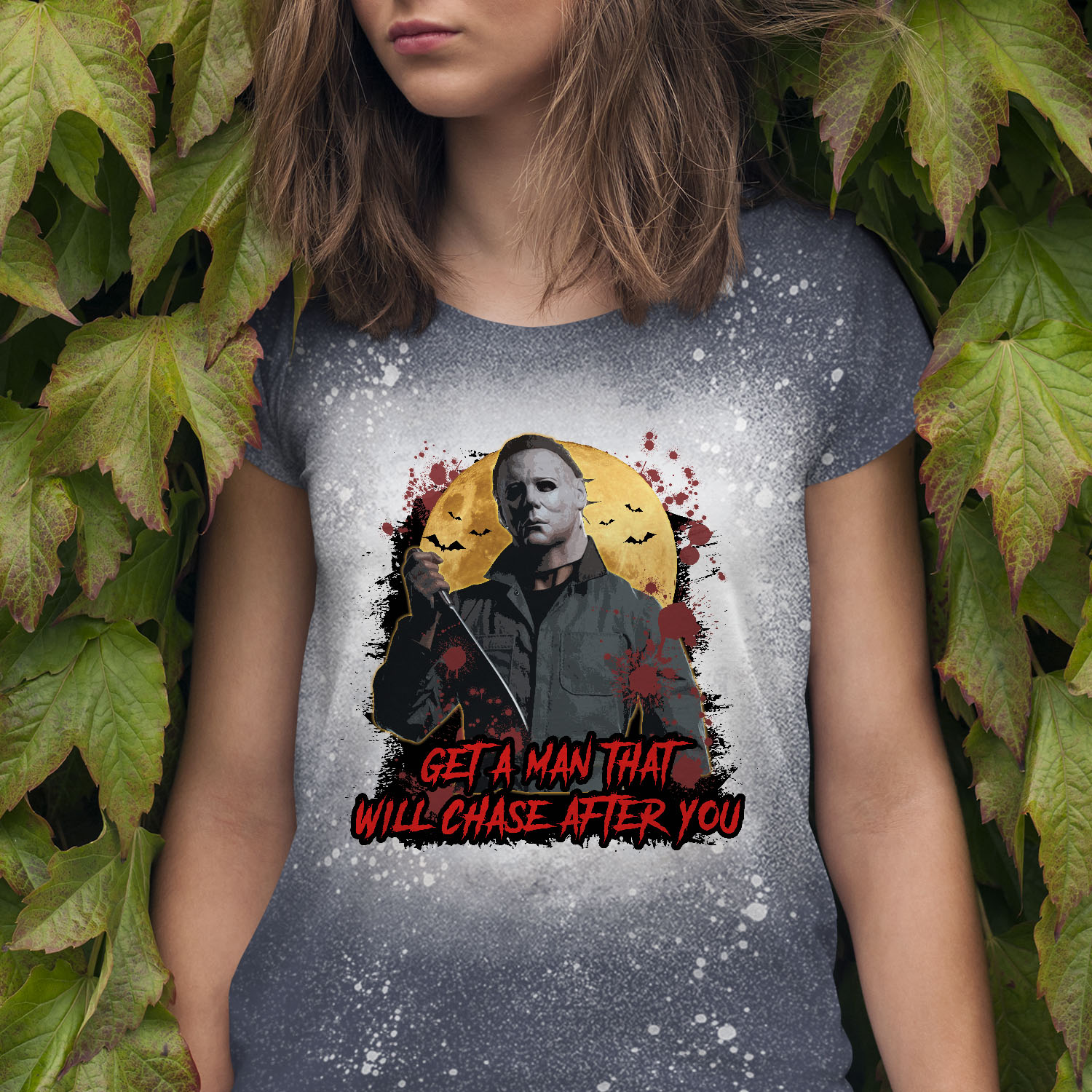 8VT. Michael Get A Man Bleached shirt mk1