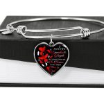 I Have Two Guardian Angels Watching Over Me In Heaven I Call Them Mom And Dad Cardinal Memorial Heart Pendant Necklace