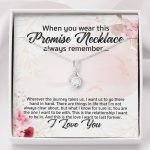 Promise Necklace For Girlfriend From Boyfriend Alluring Beauty Necklace - Girlfriend Anniversary Gifts - Alluring Beauty Necklace