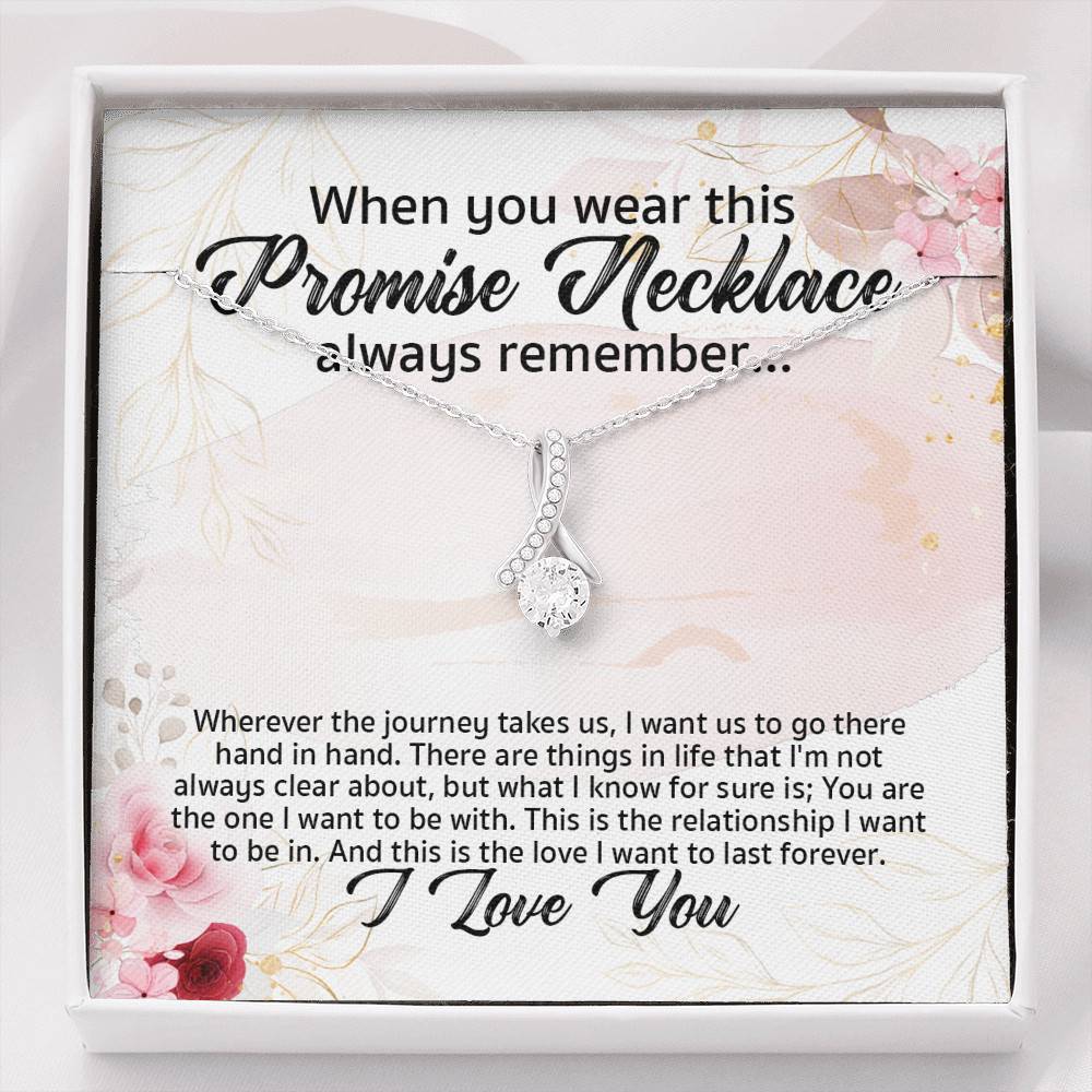 Promise Necklace For Girlfriend From Boyfriend Alluring Beauty Necklace - Girlfriend Anniversary Gifts - Alluring Beauty Necklace