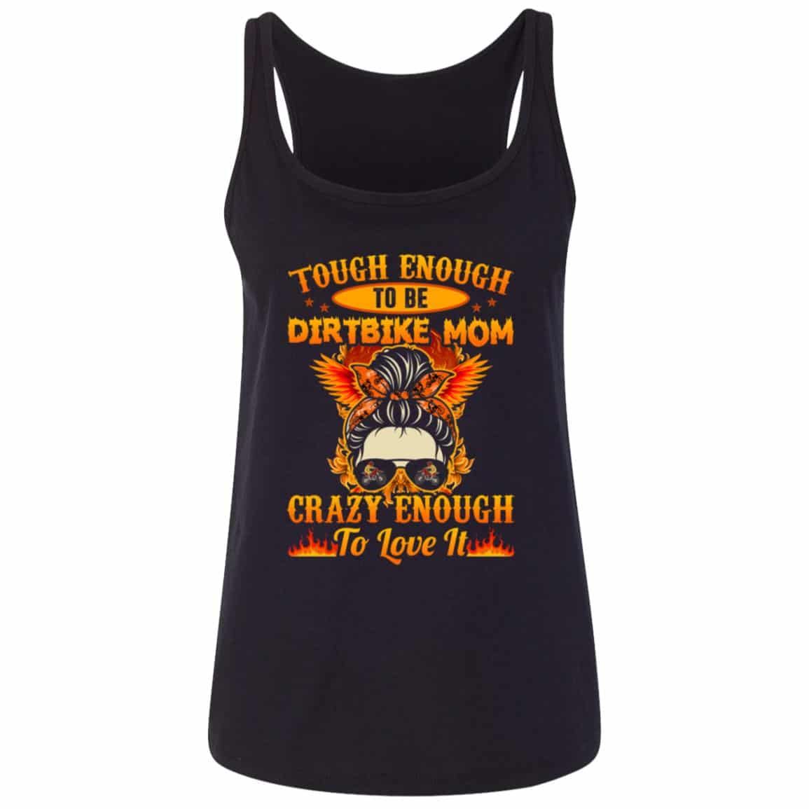 7Th. Dirtbike Mom (6), Black, Ladies Tank Top 7Th. Dirtbike Mom (6), Black, Ladies Tank Top
