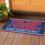 1O. uu tien Trump Won (doormat) (4) Doormat mockup 1