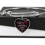My Dear Wife When I Look At You Heart Pendant Necklace - Wife Necklace From Husband - Wife Jewelry Gifts