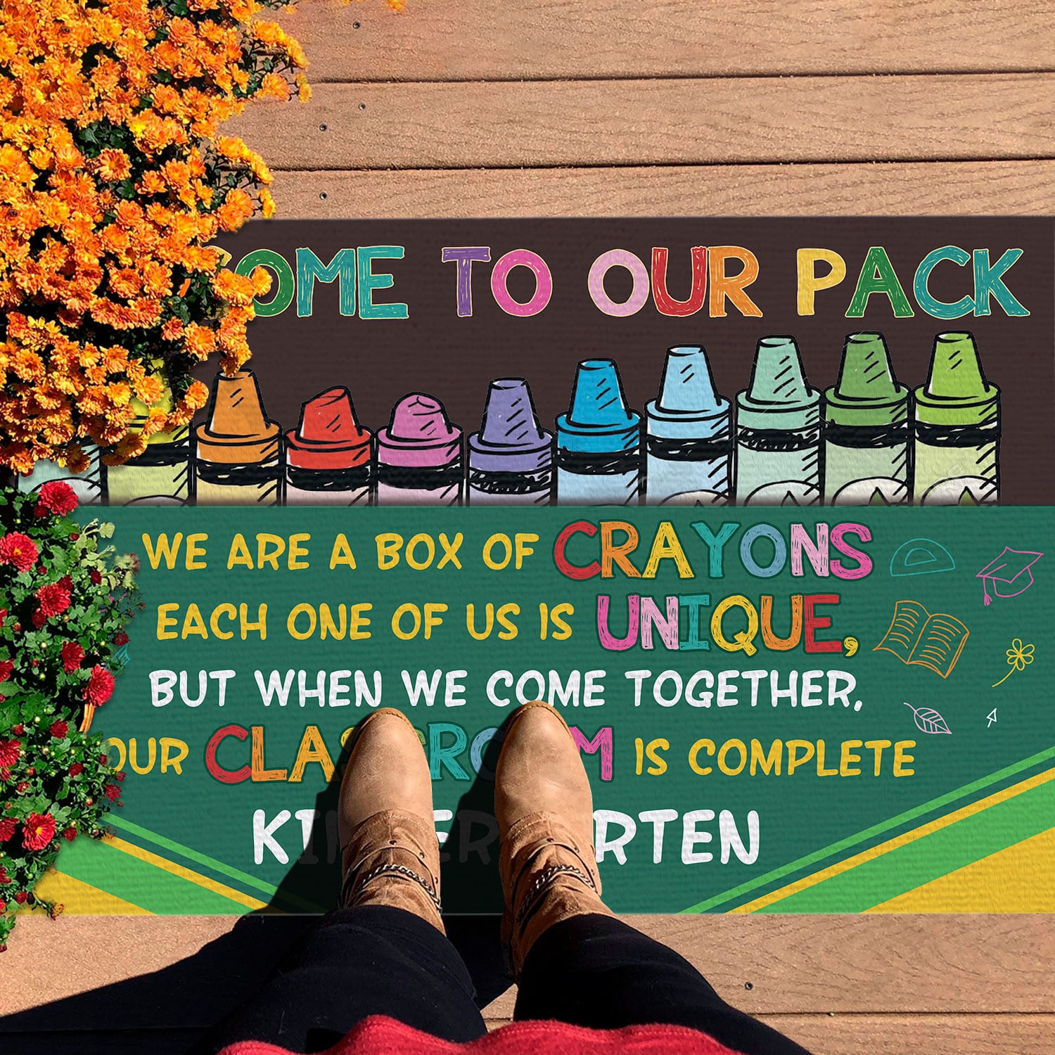 3O. Our Pack (Sample Design) Doormat mockup 7