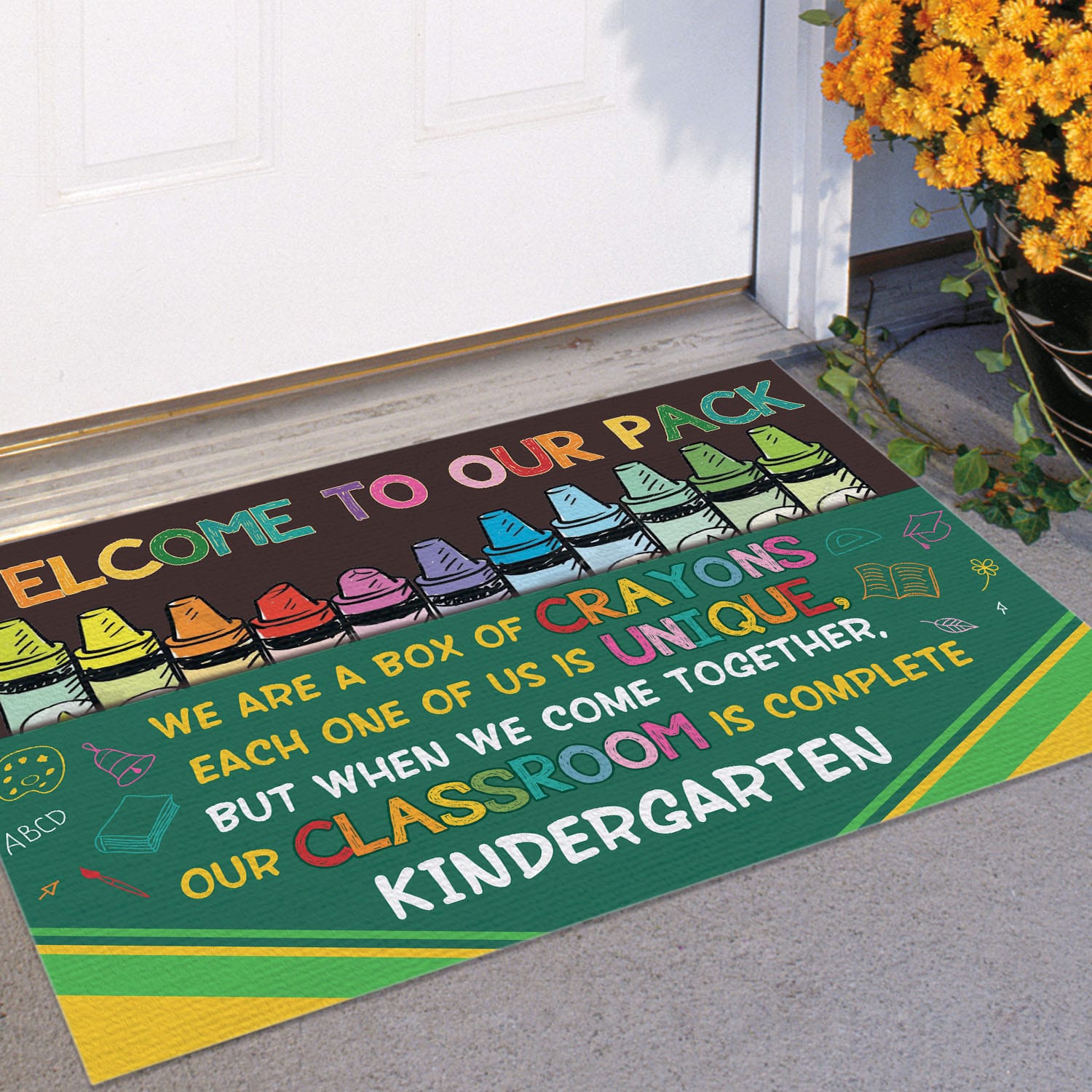 3O. Our Pack (Sample Design) Doormat Mockup 11
