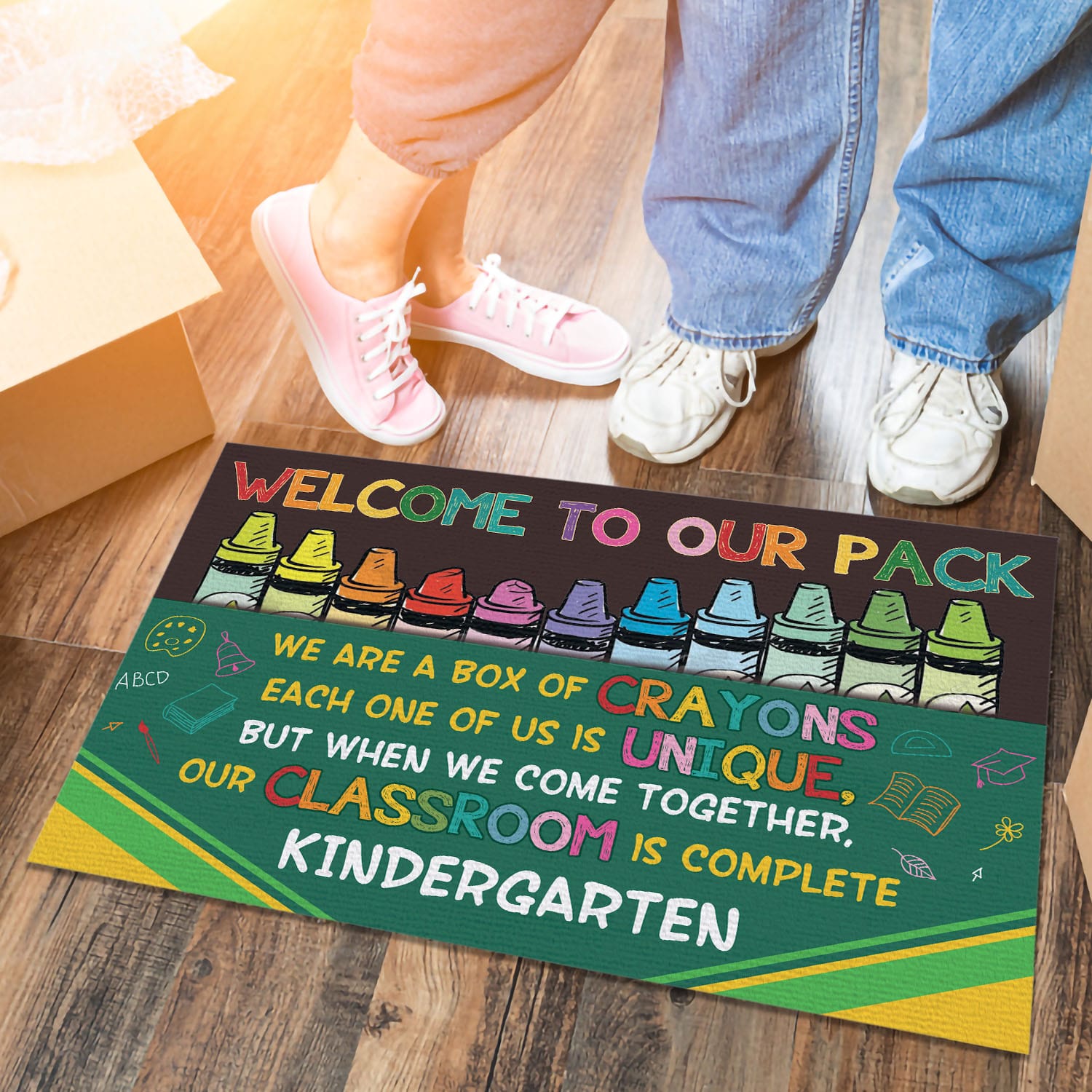 3O. Our Pack (Sample Design) Doormat mockup 6
