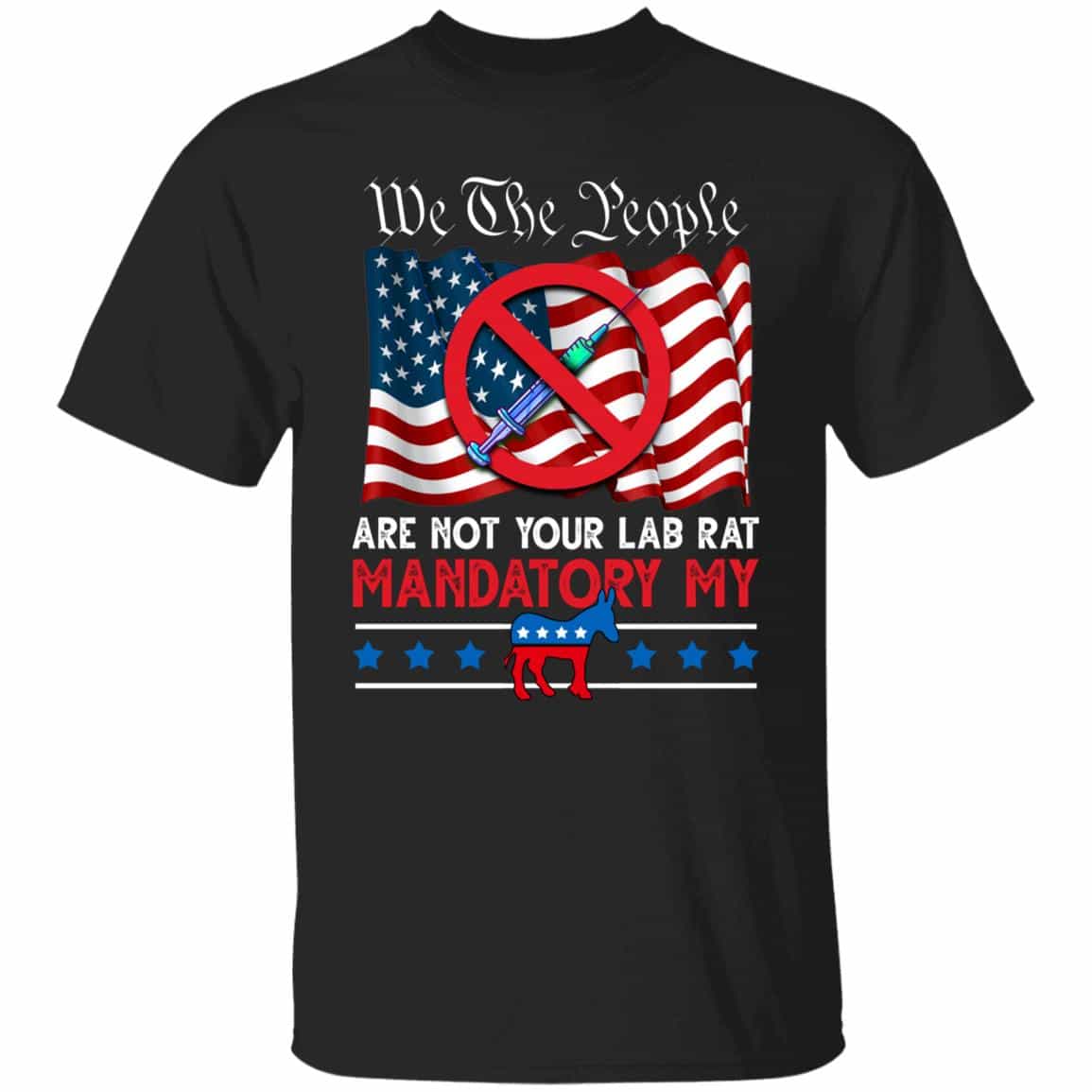 6NH. Not Lab Rat Tee, Black, Unisex T-Shirt