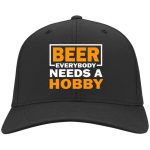 4O. Needs A Hobby 3, Black, Twill Cap