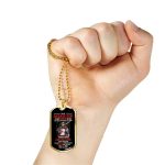 Knight Templar To My Badass Son If Fate Whispers To You You Can't Stand With The Storm Dog Tag Pendant Necklace