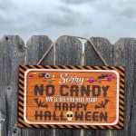 3TM. Sorry No Candy Halloween (doorsign) Mockup 7