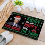 1LV. GAP Merry Uh Uh Doormat (5) Doormat mockup 2