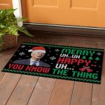 1LV. GAP Merry Uh Uh Doormat (5) Doormat mockup 1