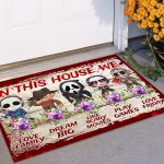 6VT. In This House Horror Doormat (2) Doormat Mockup 11