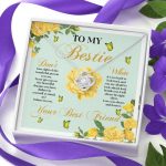 To My Bestie Don't Lose Sight Of The Wonderful Person You Are Love Knot Necklace