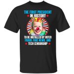 27 HG. First President In History Tee (5), Black, Unisex T-Shirt