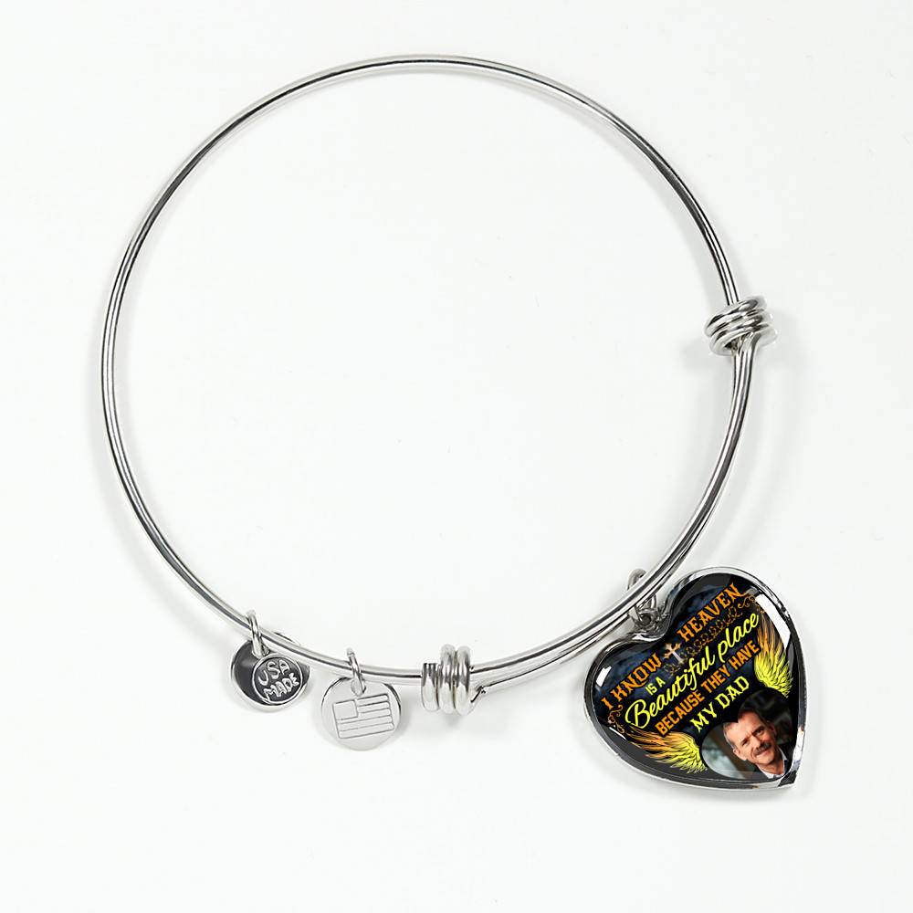 Personalized Photo I Know Heaven Is A Beautiful Place Because They Have Heart Pendant Necklace - Bangel