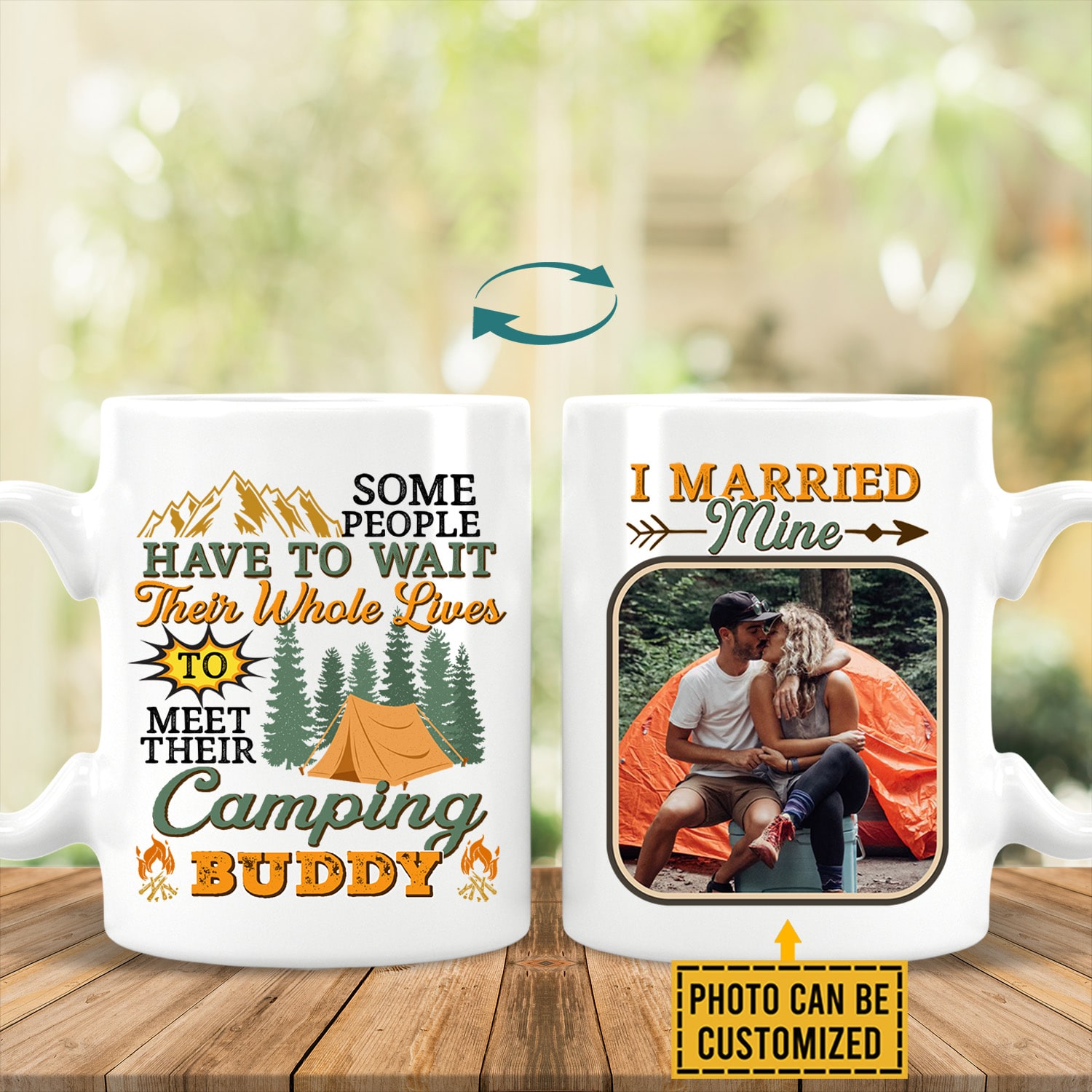 1VT. Camping Some People Have To Wait mug mk1