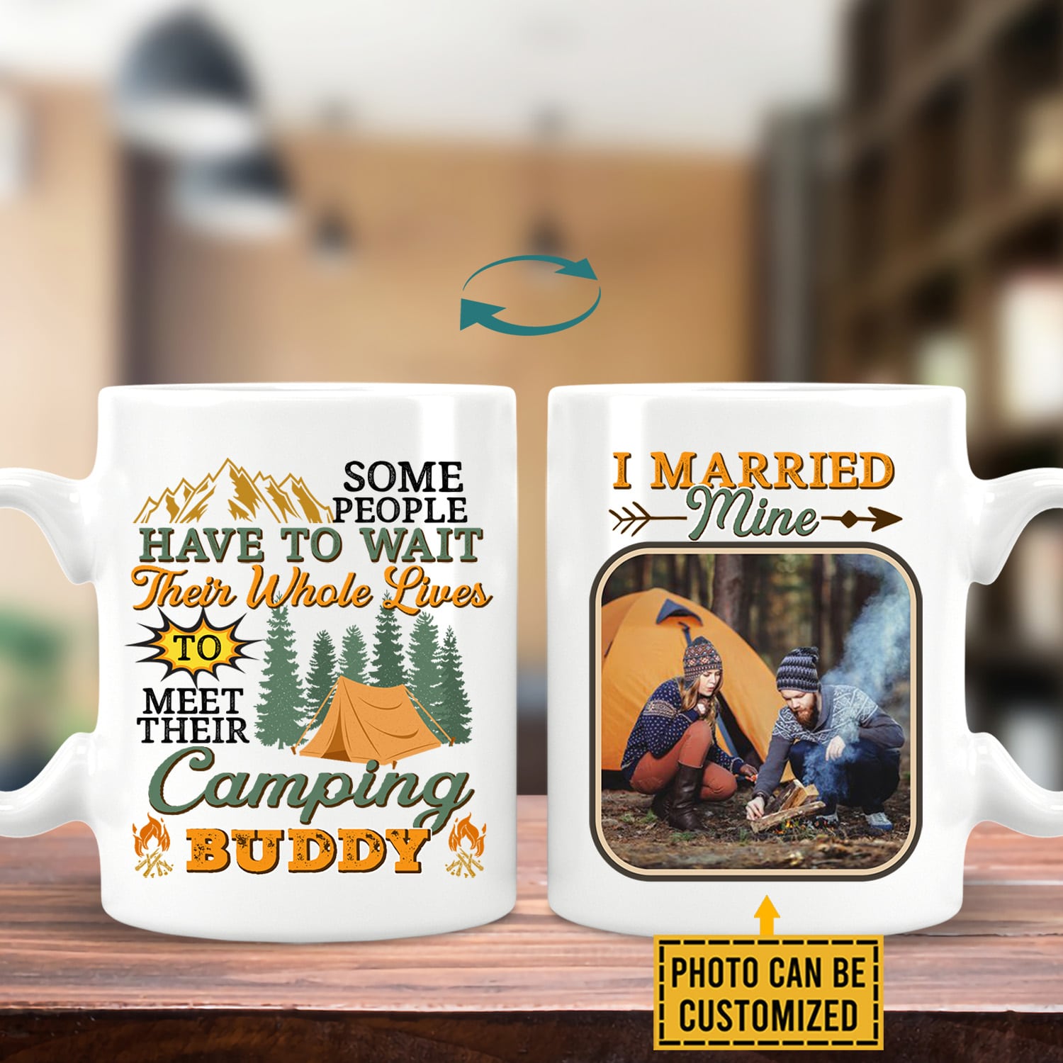 1VT. Camping Some People Have To Wait mug mk2
