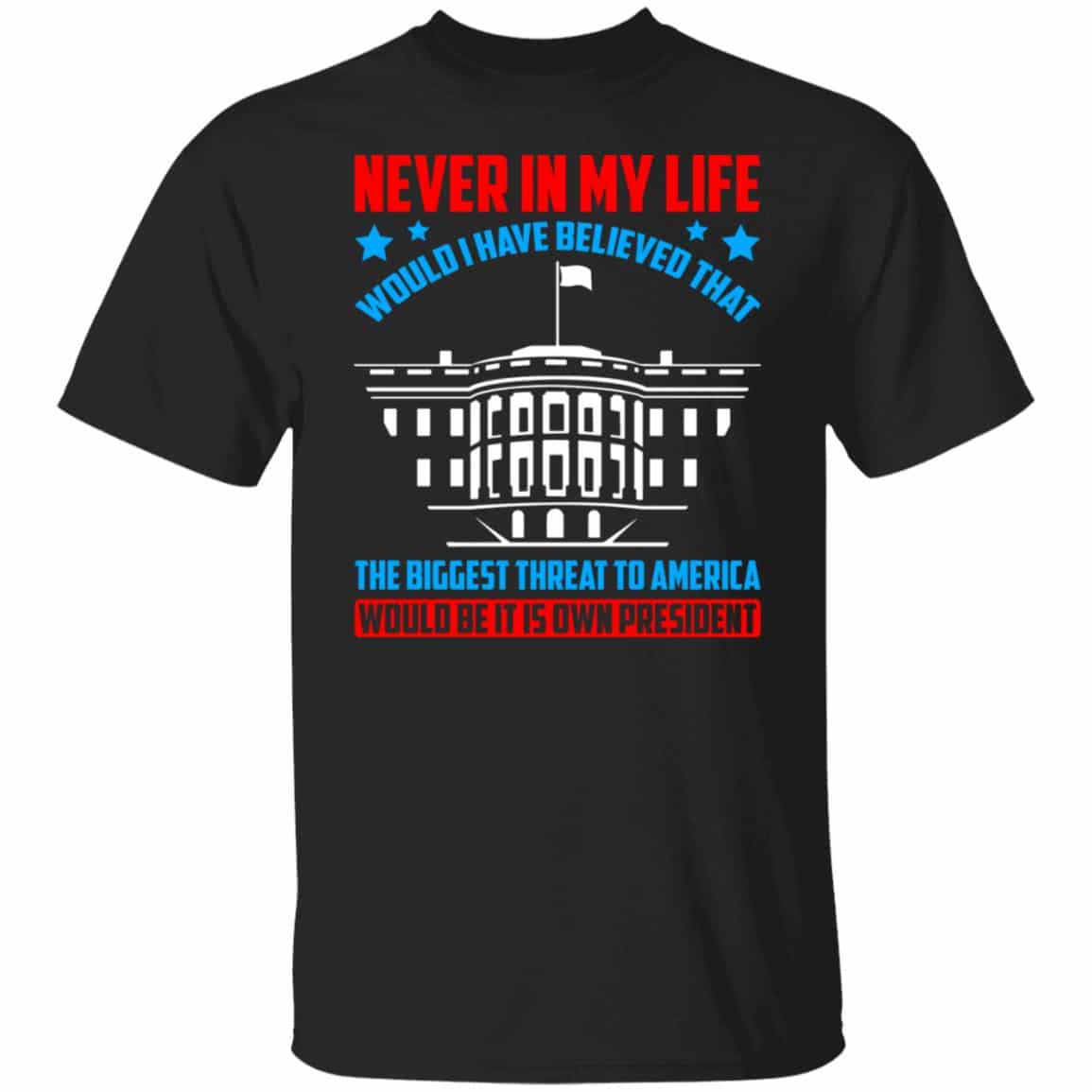 6VT. UU TIEN Never In My Life, Black, Unisex T-Shirt