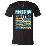 4Th. Spelling Bee (5), Black, V-Neck T-Shirt 4Th. Spelling Bee (5), Black, V-Neck T-Shirt