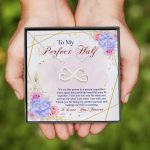 7vt. To My Perfect Half Infinity Heart Necklace (silver)
