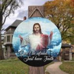 3o. Don't Be Afraid Door Sign Mockup 3