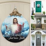 3o. Don't Be Afraid Door Sign Mockup 12
