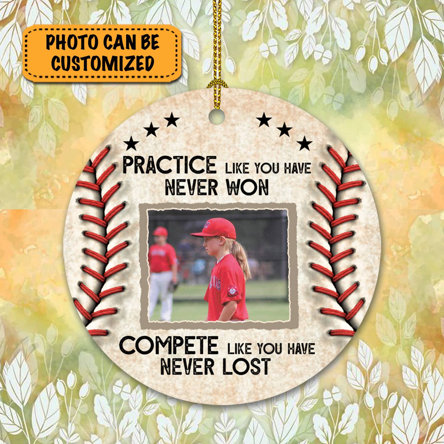 3vt. Baseball Practice Like You Have Ornament Mk3