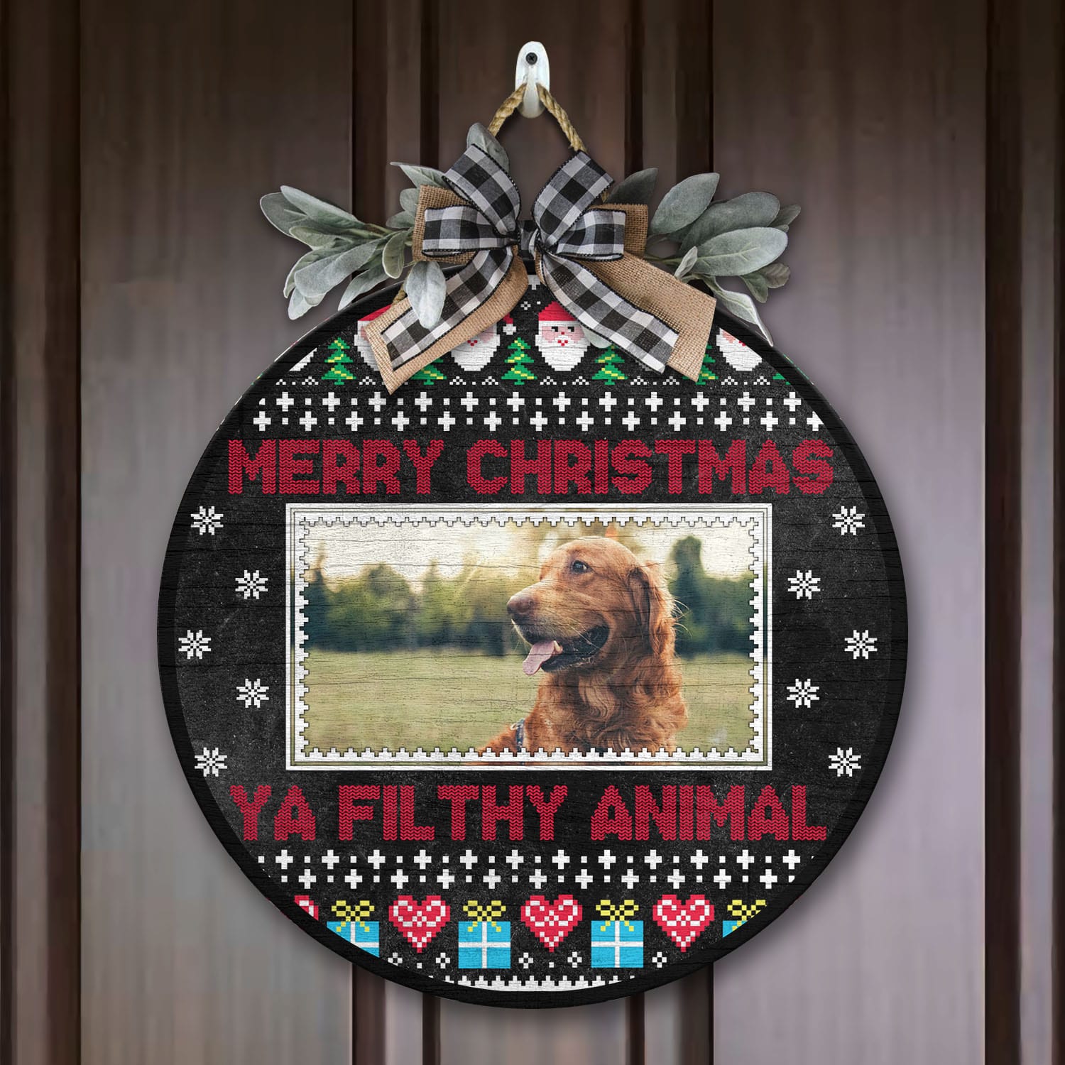 2vt. Ya Filthy Animal Door Sign Sample Design Door Sign Mockup 7