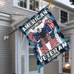 6kt. American By Birth Veteran 30x40 House Flag Mockup 6