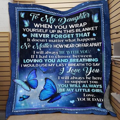 4o. To My Daughter When You Dad Fix Blanket Mockup 9