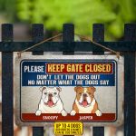 9vt. Dog Please Keep Gate Closed Sign Mk2