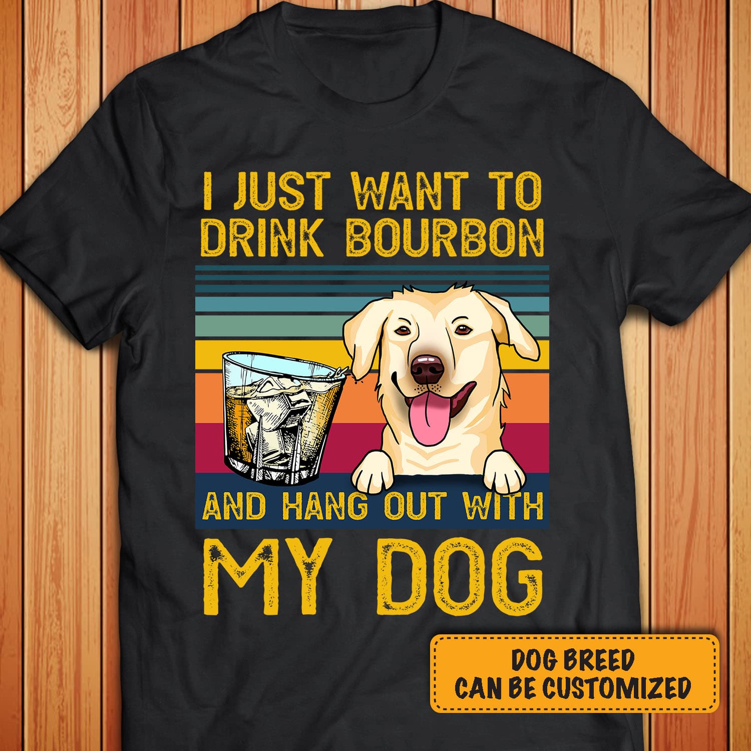 3VT. Just Want To Drink Bourbon Dog shirt mk2