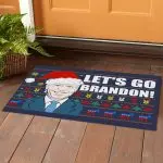 2Th. Let's Go Brandon (5) Doormat mockup 1