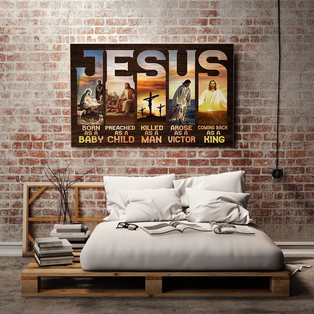 5VT. Jesus Born As A Baby canvas mk1