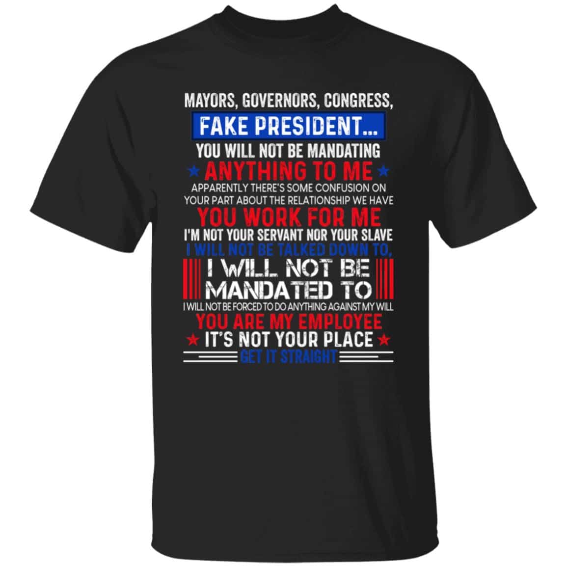 7VT. Mayors Governors Congress, Black, Unisex T-Shirt
