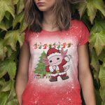 3Th. Axolotl dabbing as christmas bleached tee